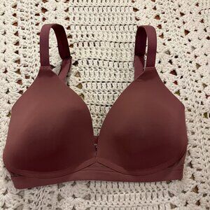 Modern Movement Comfortably Cool Wire-Free T-Shirt Bra Cocoa Color Size 32DD